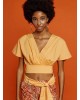 Cropped cruise blouse with tie - S2-2164 Cropped cruise blouse with tie - S2-2164