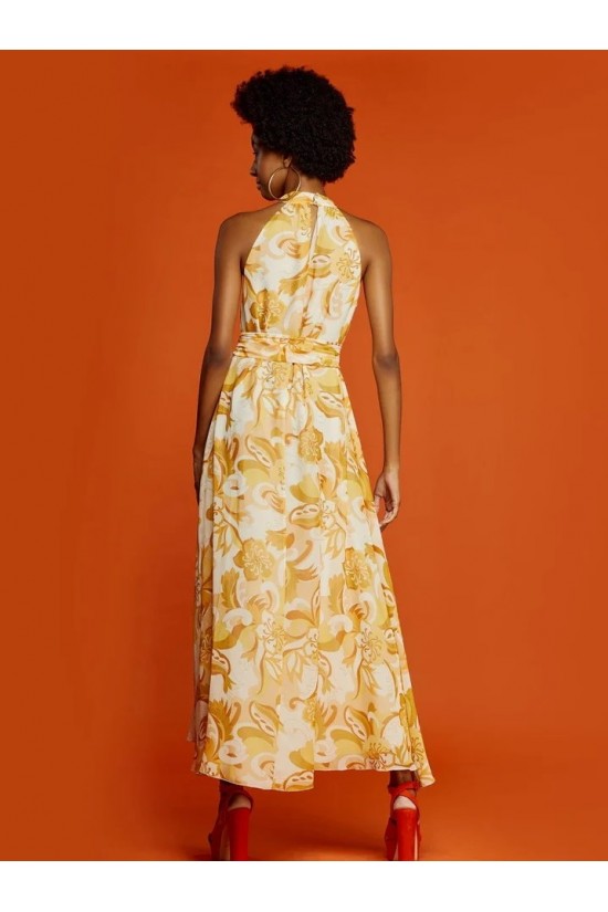 Floral halter dress - S2-3598 Floral halter dress - S2-3598