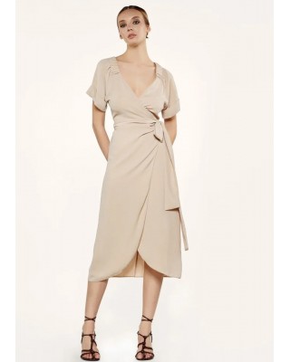 Κρουαζέ φόρεμα με δέσιμο - S2-3587 Κρουαζέ φόρεμα με δέσιμο - S2-3587