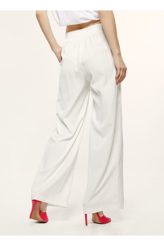 Wide-leg pants with fabric combination OffWhite S2-5017-153 Wide-leg pants with fabric combination OffWhite S2-5017-153