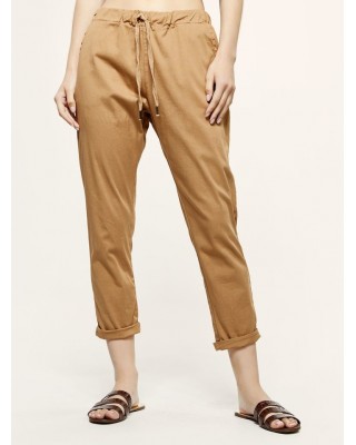 Elastic pants with lapel - S2-5022