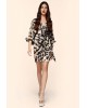 Leopard mini cruise dress with fringe - S2-3707 Leopard mini cruise dress with fringe - S2-3707