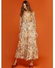 Dress with plaids and ruffles - S2-3593 Dress with plaids and ruffles - S2-3593