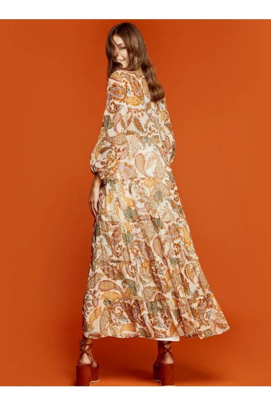 Dress with plaids and ruffles - S2-3593 Dress with plaids and ruffles - S2-3593