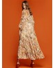 Dress with plaids and ruffles - S2-3593 Dress with plaids and ruffles - S2-3593