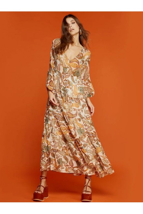 Dress with plaids and ruffles - S2-3593 Dress with plaids and ruffles - S2-3593