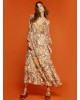 Dress with plaids and ruffles - S2-3593 Dress with plaids and ruffles - S2-3593