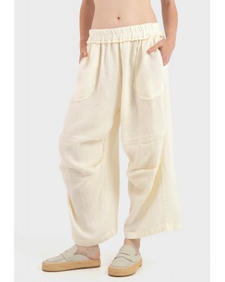 Γυναικείο λινό barrel παντελόνι - Ae er Agata Pants