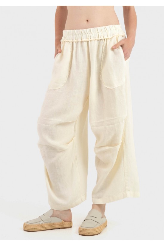 Γυναικείο λινό barrel παντελόνι - Ae er Agata Pants Γυναικείο λινό barrel παντελόνι - Ae er Agata Pants