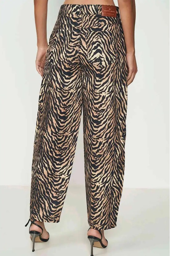 Γυναικείο ψηλόμεσο τζιν animal print - Colcci 002.11.00426