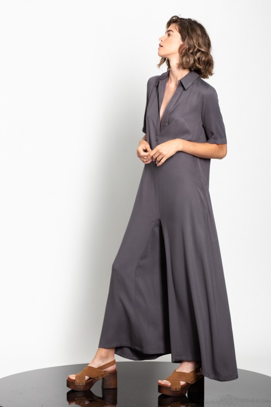 Jumpsuit in a comfortable line with a collar Gaffer&Fluf -  JS42507.41