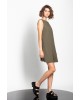 Boat neck open back Gaffer&Fluf playsuit in chaki color - JS45603.56 Boat neck open back Gaffer&Fluf playsuit in chaki color - JS45603.56
