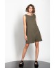 Boat neck open back Gaffer&Fluf playsuit in chaki color - JS45603.56 Boat neck open back Gaffer&Fluf playsuit in chaki color - JS45603.56