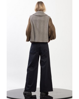 Παντελόνι με φαρδύ παντζάκι-PT30030.19 Παντελόνι με φαρδύ παντζάκι-PT30030.19