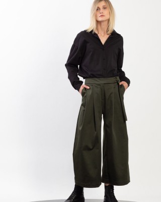Cropped pleated pants - PT30807.16