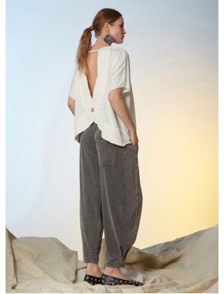 Γυναικεία overisized κοντομάνικη μπλούζα - Libertee Andranna Top