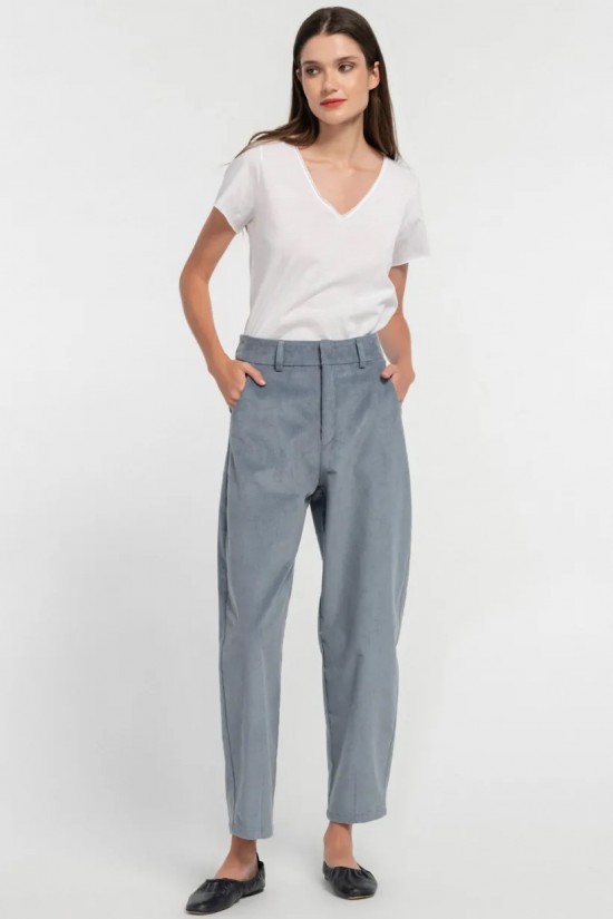 CORDUROY BARREL PANTS -ΤR4290 CORDUROY BARREL PANTS -ΤR4290