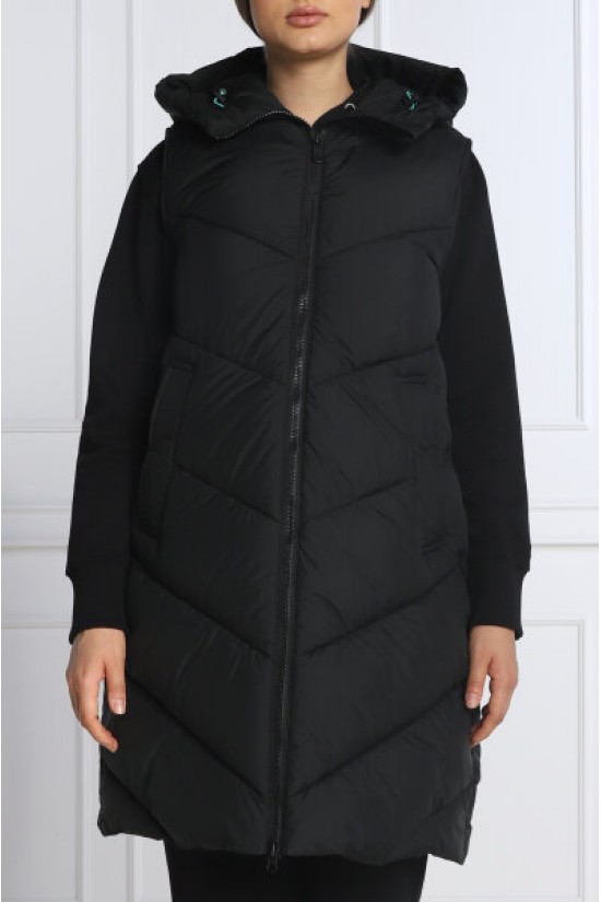 Black Save The Duck Puffer Vest Jacket - D87730W Black Save The Duck Puffer Vest Jacket - D87730W