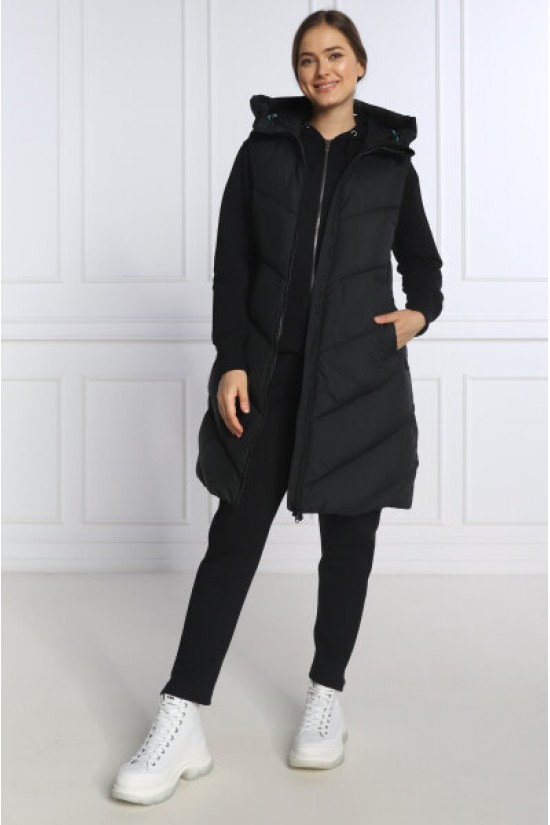Black Save The Duck Puffer Vest Jacket - D87730W Black Save The Duck Puffer Vest Jacket - D87730W