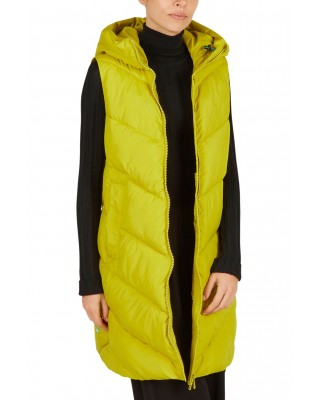 Sleevless jacket SAVE THE DUCK in lime color - D87730W