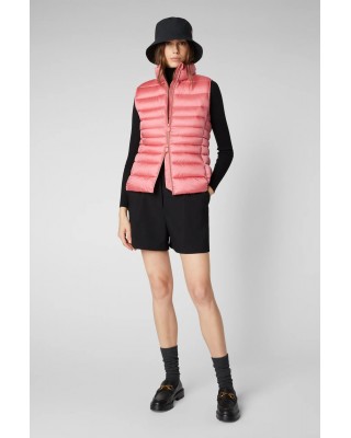 Women's Lynn Puffer Pink Vest - Save the Duck D88490W