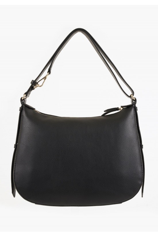 Γυναικεία μαύρη δερμάτινη τσάντα ώμου - DKNY Seventh Avenue R41CKC53