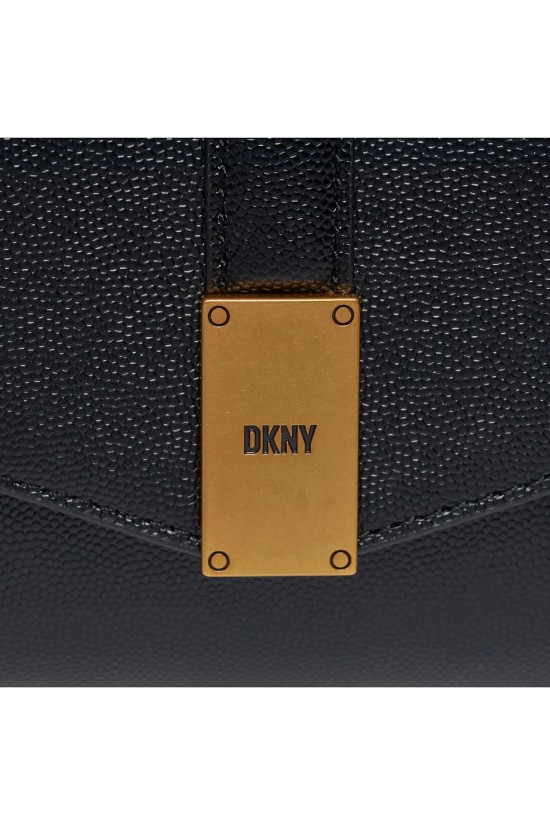Γυναικεία μαύρη δερμάτινη τσάντα - DKNY Conner R343RB25