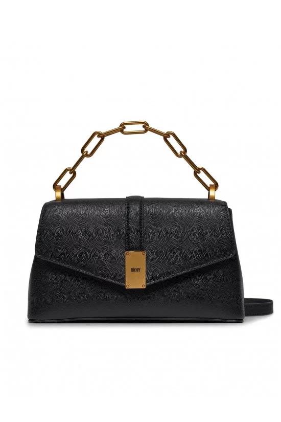 Γυναικεία μαύρη δερμάτινη τσάντα - DKNY Conner R343RB25 Γυναικεία μαύρη δερμάτινη τσάντα - DKNY Conner R343RB25