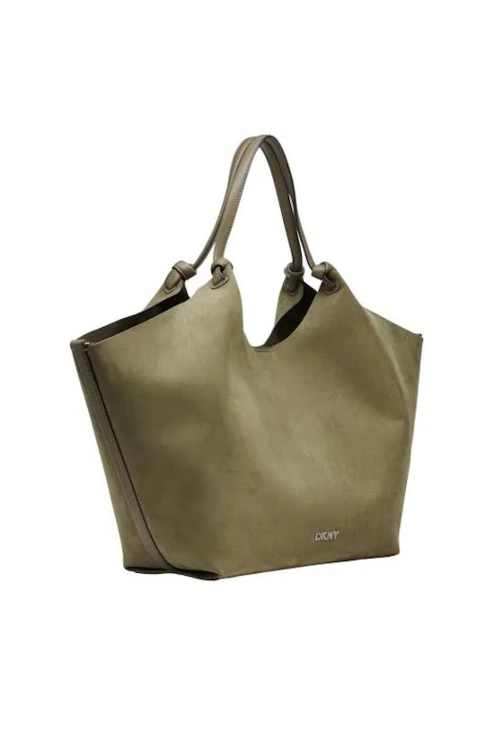 Γυναικεία χακί τσάντα ώμου - DKNY Paula Lg Tote R52BME48