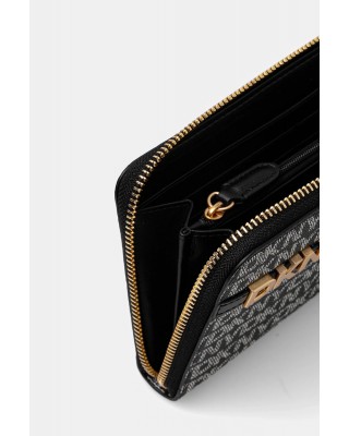 Γυναικείο μαύρο πορτοφόλι logo all over - DKNY Avril R5215M28 Γυναικείο μαύρο πορτοφόλι logo all over - DKNY Avril R5215M28