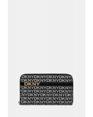 Γυναικείο μαύρο πορτοφόλι logo all over - DKNY Avril R5215M28 Γυναικείο μαύρο πορτοφόλι logo all over - DKNY Avril R5215M28