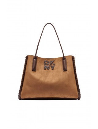 Γυναικεία καφέ τσάντα ώμου - DKNY Josie Tote Almond R62AMI97