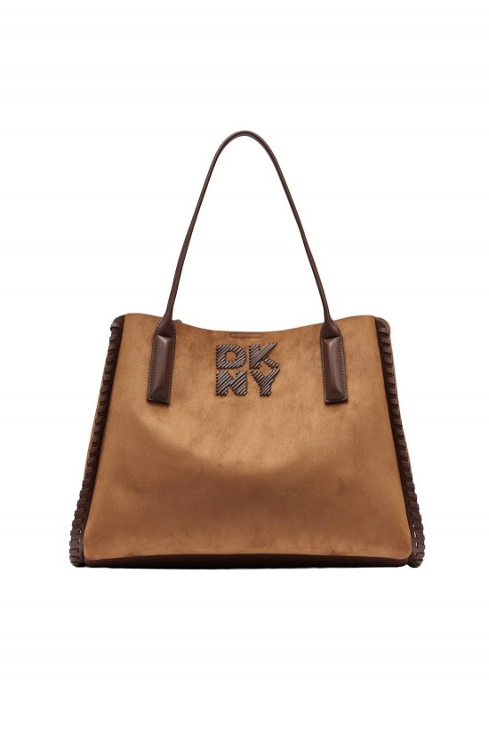 Γυναικεία καφέ τσάντα ώμου - DKNY Josie Tote Almond R62AMI97 Γυναικεία καφέ τσάντα ώμου - DKNY Josie Tote Almond R62AMI97
