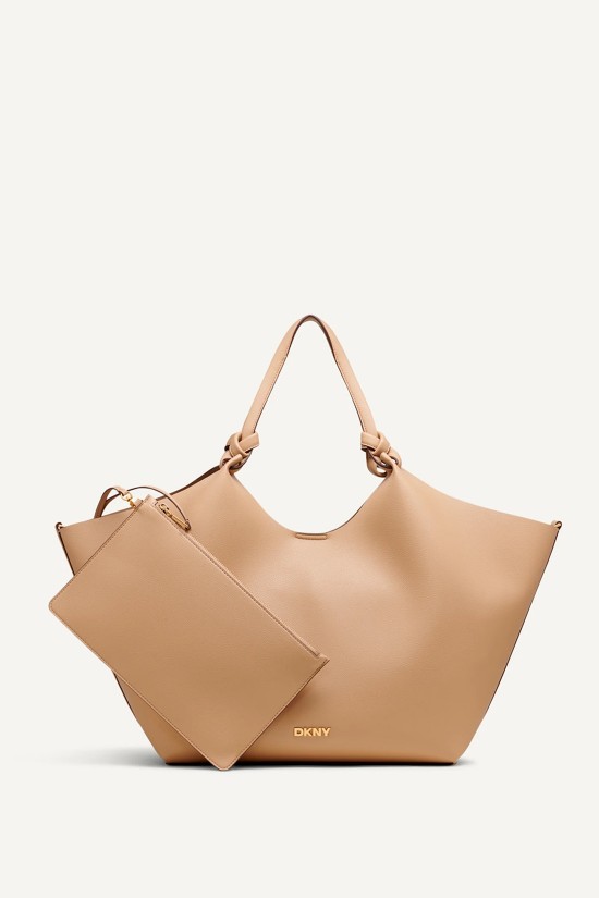 Γυναικεία μεγάλη τσάντα tote - DKNY LG Paula Tote R42BAE48 Cappuccino