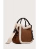 Γυναικεία ταμπά σουέτ τσάντα με γούνα - DKNY R62CMK69 Γυναικεία ταμπά σουέτ τσάντα με γούνα - DKNY R62CMK69