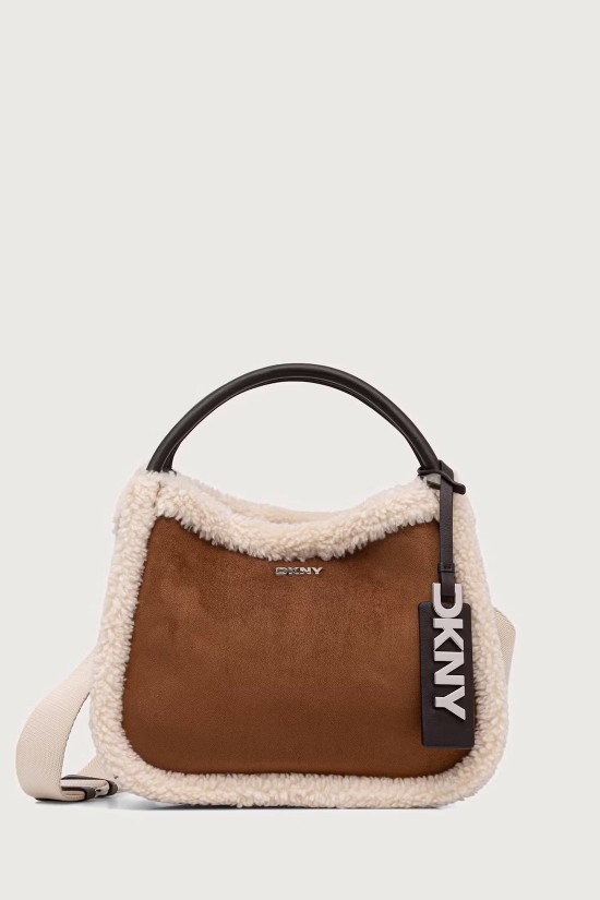 Γυναικεία ταμπά σουέτ τσάντα με γούνα - DKNY R62CMK69 Γυναικεία ταμπά σουέτ τσάντα με γούνα - DKNY R62CMK69