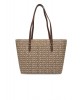 Γυναικεία καφέ τσάντα ώμου με λογότυπο - DKNY Bryant R42AYE20