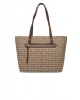 Γυναικεία καφέ τσάντα ώμου με λογότυπο - DKNY Bryant R42AYE20