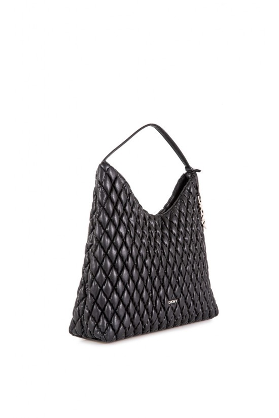 Γυναικεία μαύρη τσάντα ώμου - DKNY Paula Hobo R62AZO07