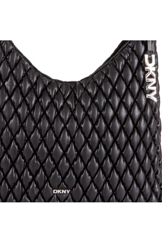 Γυναικεία μαύρη τσάντα ώμου - DKNY Paula Hobo R62AZO07
