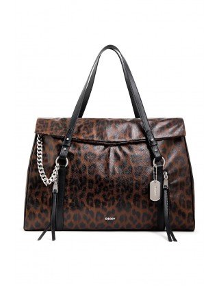 Γυναικεία μεγάλη τσάντα tote - DKNY Skye Leopar R63DLR14