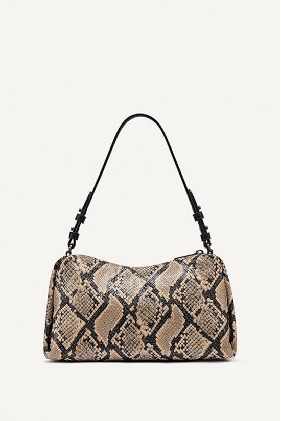 Γυναικεία μπεζ animal print τσάντα ώμου - DKNY Remy R63DME54