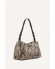 Γυναικεία μπεζ animal print τσάντα ώμου - DKNY Remy R63DME54
