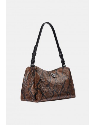 Γυναικεία καφέ animal print τσάντα ώμου - DKNY Remy R63DME54