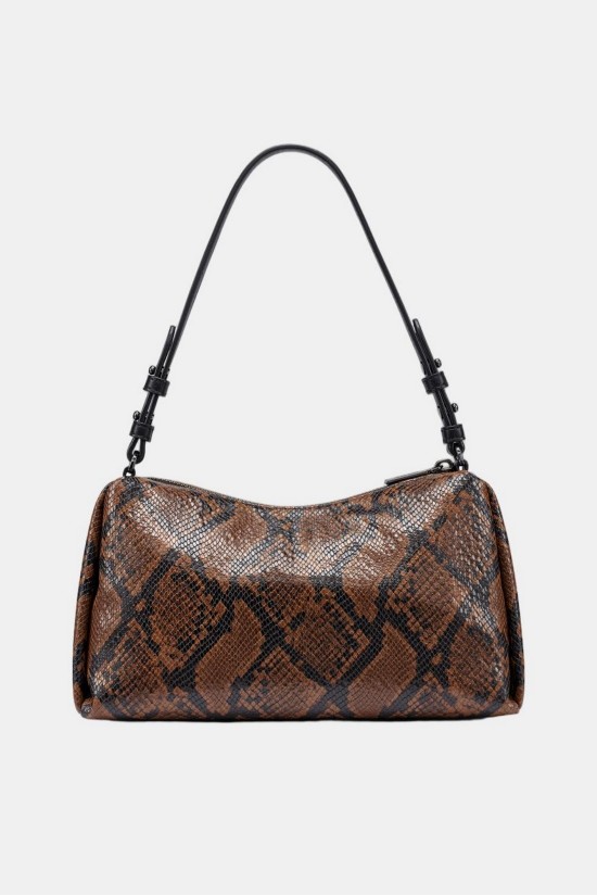 Γυναικεία καφέ animal print τσάντα ώμου - DKNY Remy R63DME54