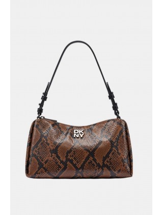 Γυναικεία καφέ animal print τσάντα ώμου - DKNY Remy R63DME54