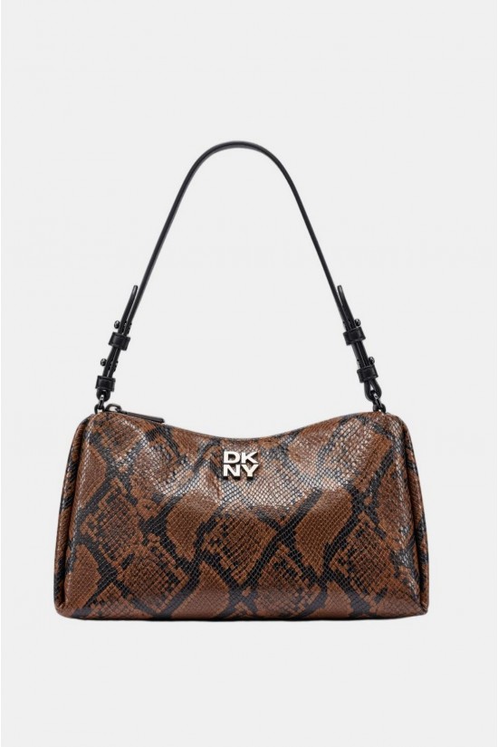 Γυναικεία καφέ animal print τσάντα ώμου - DKNY Remy R63DME54