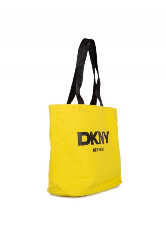 Γυναικεία κίτρινη υφασμάτινη τσάντα ώμου - DKNY R53AGN37 Γυναικεία κίτρινη υφασμάτινη τσάντα ώμου - DKNY R53AGN37