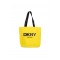 Γυναικεία κίτρινη υφασμάτινη τσάντα ώμου - DKNY R53AGN37