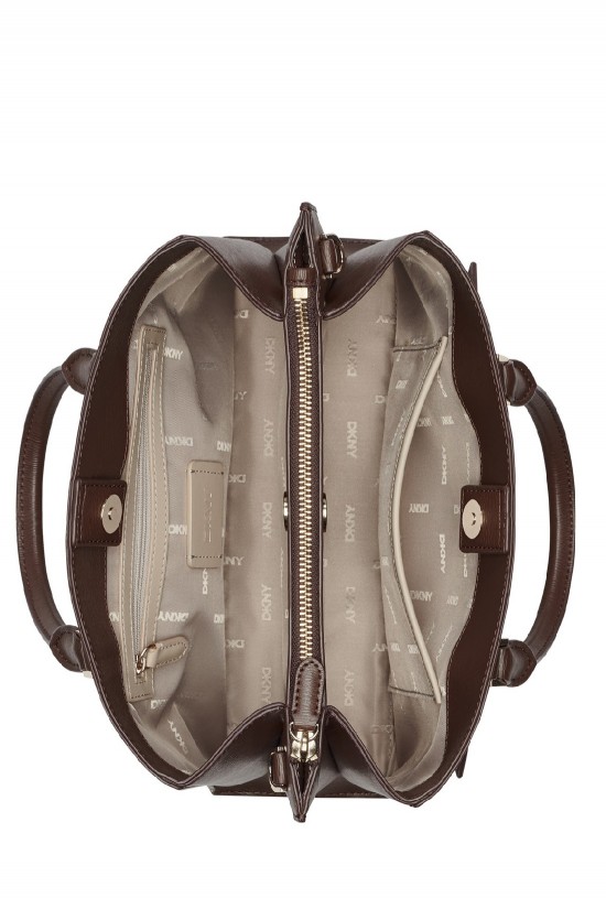 Γυναικεία καφέ τσάντα χειρός - DKNY Brayant R52D5K46